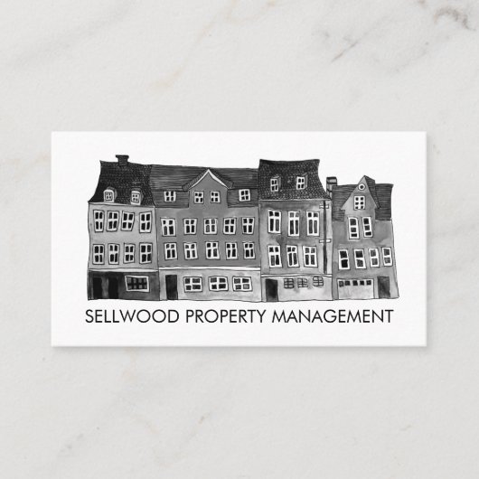 村の水の色の実在不動産ブローカーエージェントのリース 名刺 (正面)