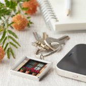 村の窓花ポット キーホルダー (側面)