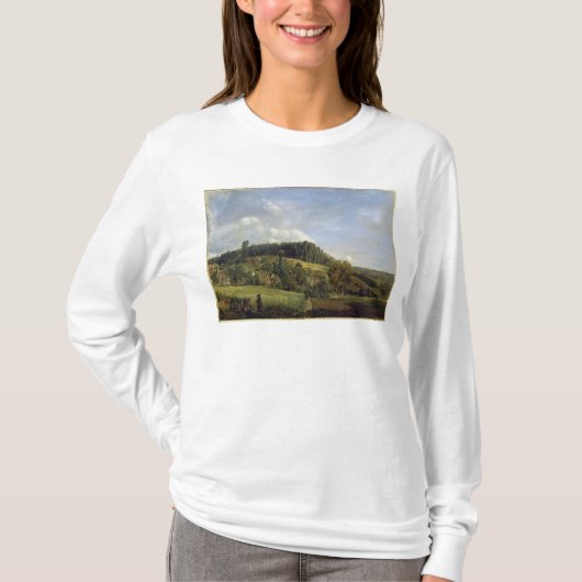 村の近くの森林林間の空地、1833年 Tシャツ (正面)