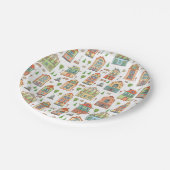 村の近隣都市家の歓迎された家 ペーパープレート (アングル)