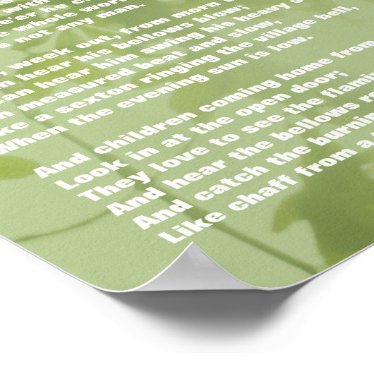 村の鍛冶詩 ポスター (角)