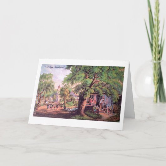 村の鍛治屋の挨拶状 カード (正面)