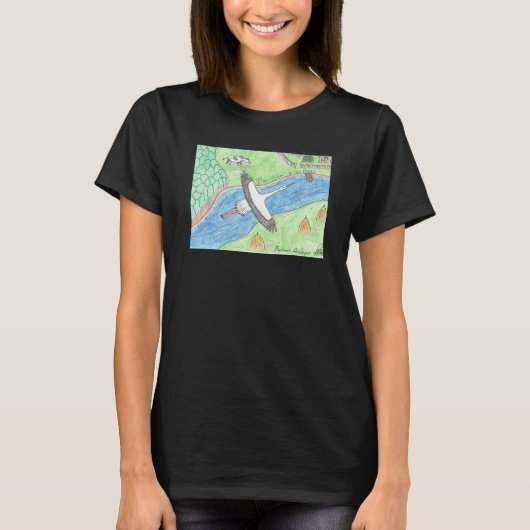 村の雰囲気 Tシャツ (正面)