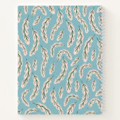 村の青いベビーシャワーのゲストブックを取る ノートブック (裏面)