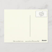 村の風景の水の色絵画のポストカード! ポストカード (裏面)