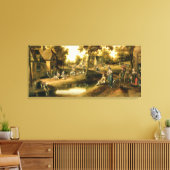 村の風景 キャンバスプリント (インサイチュ (リビング))