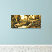 村の風景 キャンバスプリント (インサイチュ (ウッドフロア))