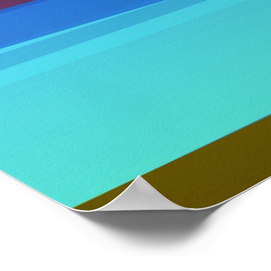 村の風景 ポスター (角)