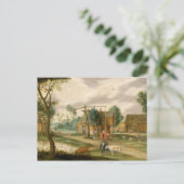 村の風景 ポストカード (スタンド正面)