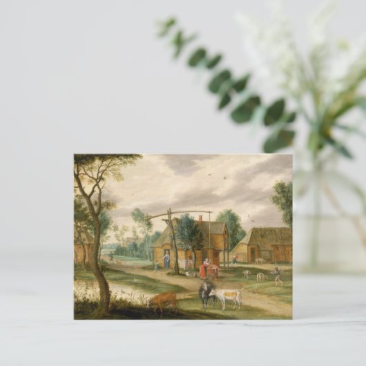 村の風景 ポストカード (スタンド正面)