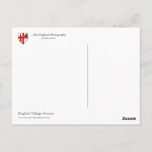 村の風景 ポストカード (裏面)