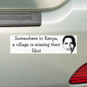 村の馬鹿 バンパーステッカー (車上)