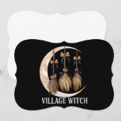 村の魔女ゴシックオカルトウィッカ異教自然 招待状 (正面/裏面)
