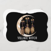 村の魔女 ゴシック オカルト ウィカ パガン 自然 招待状 (正面/裏面)