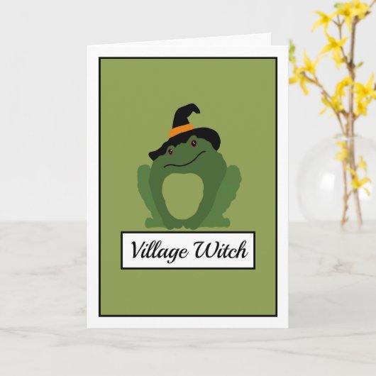 村の魔女、トード カード (黄色い花)