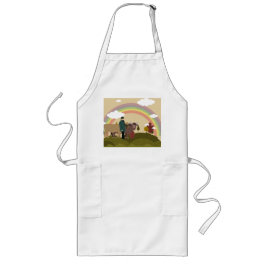 村へ行く途中で ロングエプロン