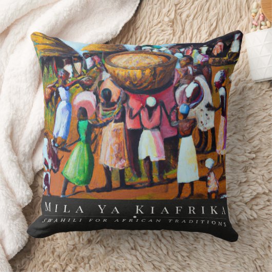 村を取る クッション (ブランケット)