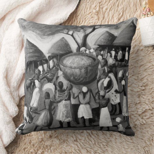 村を取る クッション (ブランケット)