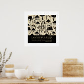 村を取る – 部族のアフリカの伝統フレーム ポスター (キッチン)