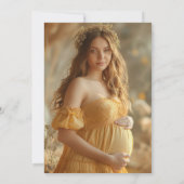 村を挙げての冬のフォトベイビーシャワー 招待状 (裏面)