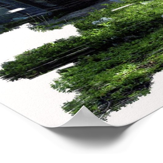 村を散歩する ポスター (角)