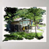 村を散歩する ポスター (正面)