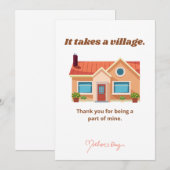 村を築く - 母の日おめでとう シーズンカード (正面/裏面)