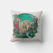 村イタリアン紙彫刻 クッション (正面)