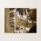 村人と群れ ジグソーパズル (横)