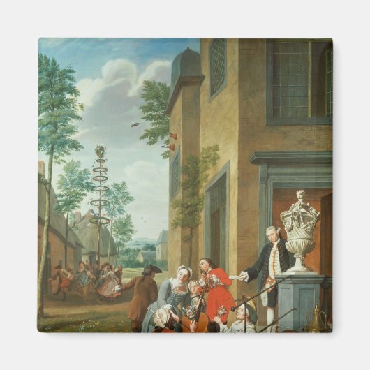 村人の商店作り マグネット (正面)