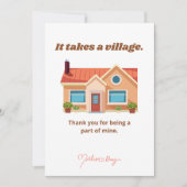 村全体で育てる、それは幸せな母の日 シーズンカード (正面)