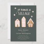 村娘のベビーシャワー 招待状 (正面)