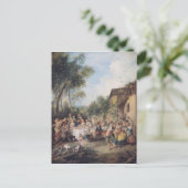 村結婚の祭り ポストカード (スタンド正面)