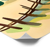 村絵画の家の中農場清浄な空気 ポスター (角)