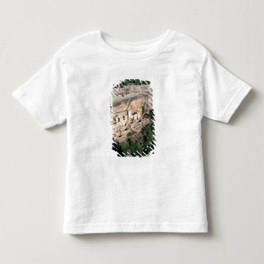 村落のインドの崖に建てられた家 トドラーTシャツ (正面)