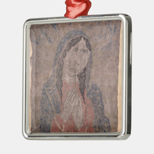 村落のマドンナのインドの皮の絵画、1675年 メタルオーナメント (左)