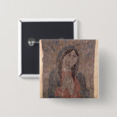 村落のマドンナのインドの皮の絵画、1675年 缶バッジ (正面&裏面)