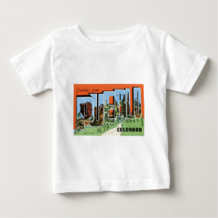 村落、コロラド州からの挨拶! ベビーTシャツ
