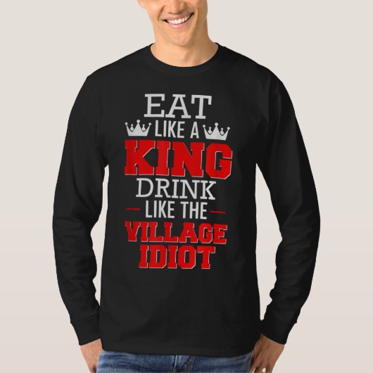 村食べの馬鹿のような飲み物のように Tシャツ (正面)