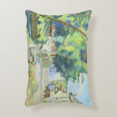 村(紙でパステル調) アクセントクッション (正面(垂直))