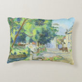 村(紙でパステル調) アクセントクッション (裏面)