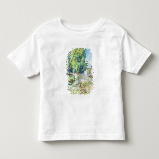 村(紙でパステル調) トドラーTシャツ (正面)