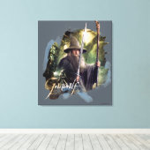 杖と剣を持つガンダルフ キャンバスプリント (インサイチュ (ウッドフロア))