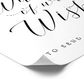 杖のぼり書道の看板結婚を消す ポスター (角)