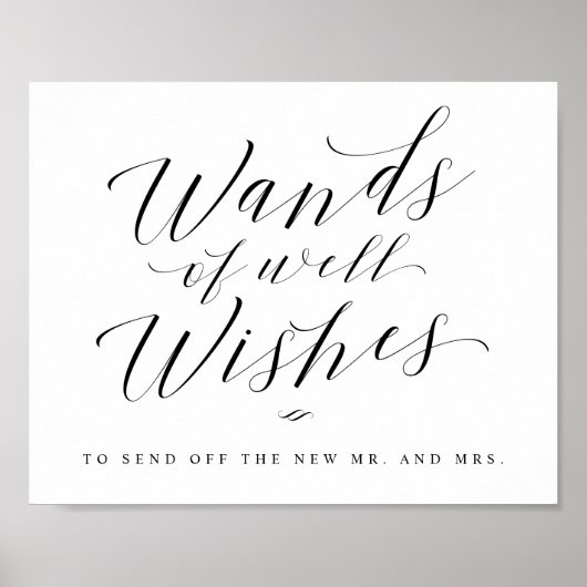 杖のぼり書道の看板結婚を消す ポスター (正面)