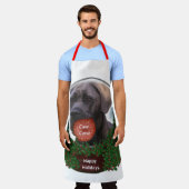 杖のコルソのクリスマス エプロン (着用した状態)