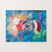 杖のコルソは犬のクリスマスを育てる ジグソーパズル (横)