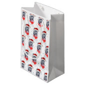 杖のコルソ犬がクリスマススターを育てる スモールペーパーバッグ (正面アングル)