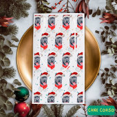 杖のコルソ犬がクリスマススターを育てる スモールペーパーバッグ