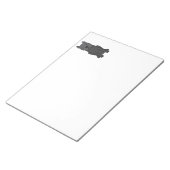 杖のコルソ犬の漫画 ノートパッド (アングル)